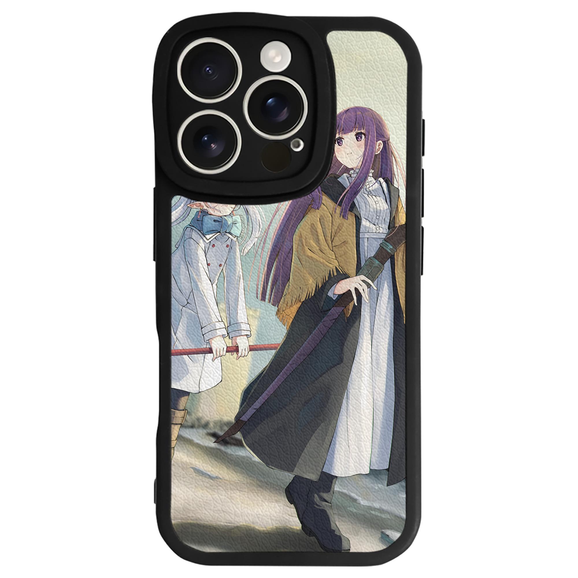 （画像用） 葬送のフリーレン Frieren 【iPhone 16シリーズ対応】シリコンスマホケース（レザー調） 材質：シリコン